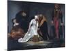 The Execution of Lady Jane Grey in the Tower of London in the Year 1554-Paul Delaroche-Mounted Premium Giclee Print