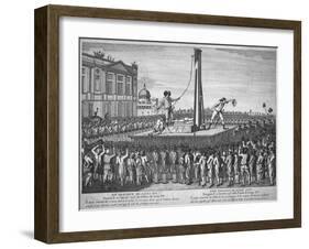 The Execution of Louis XVI, January 21 1793-null-Framed Giclee Print