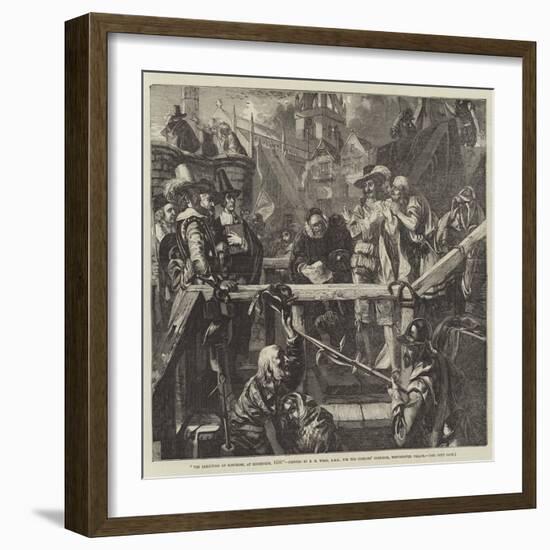 The Execution of Montrose, at Edinburgh, 1650-Edgar Melville Ward-Framed Giclee Print