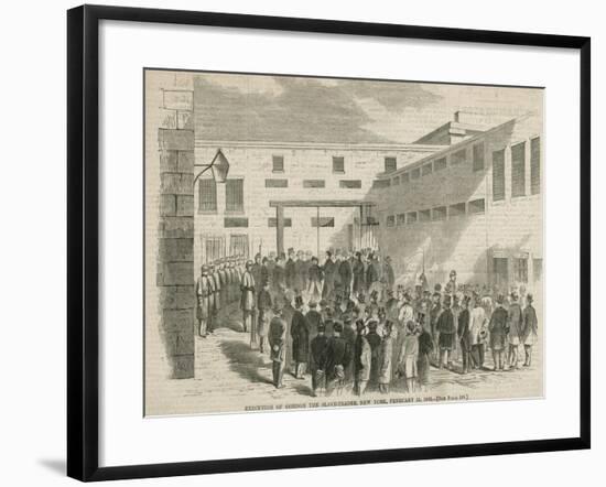 The Execution of Nathaniel Gordon-null-Framed Giclee Print