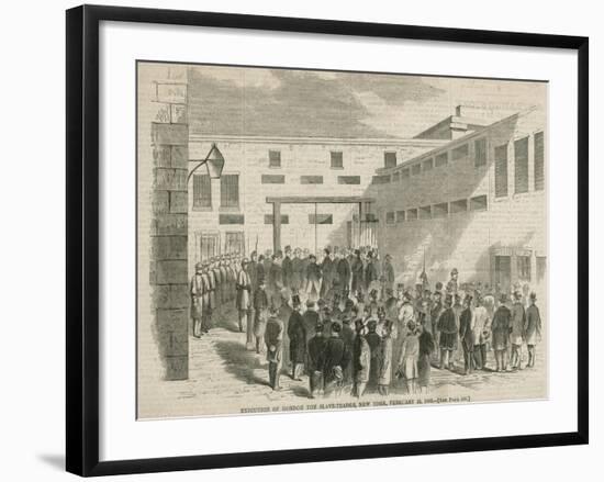 The Execution of Nathaniel Gordon-null-Framed Giclee Print