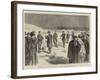 The Execution of Rossel, Bourgeois, and Ferre, at Satory, Reading the Sentence-null-Framed Giclee Print