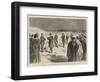 The Execution of Rossel, Bourgeois, and Ferre, at Satory, Reading the Sentence-null-Framed Giclee Print