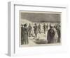 The Execution of Rossel, Bourgeois, and Ferre, at Satory, Reading the Sentence-null-Framed Giclee Print