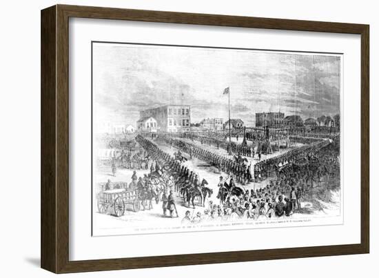 The Execution of Sioux Indians by the Us Authorities at Mankato, Minnesota on Friday 26th…-American School-Framed Giclee Print
