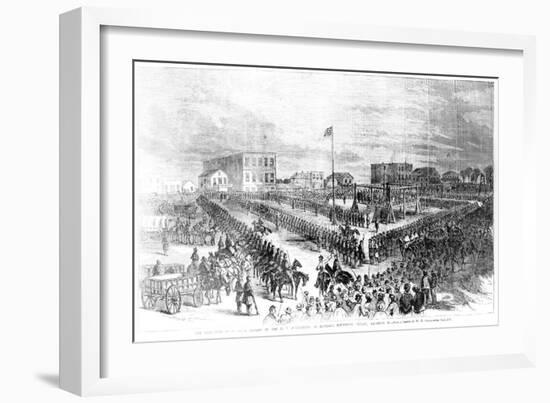 The Execution of Sioux Indians by the Us Authorities at Mankato, Minnesota on Friday 26th…-American School-Framed Giclee Print