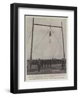 The Execution of the Murderer of the Late Shah of Persia-null-Framed Giclee Print