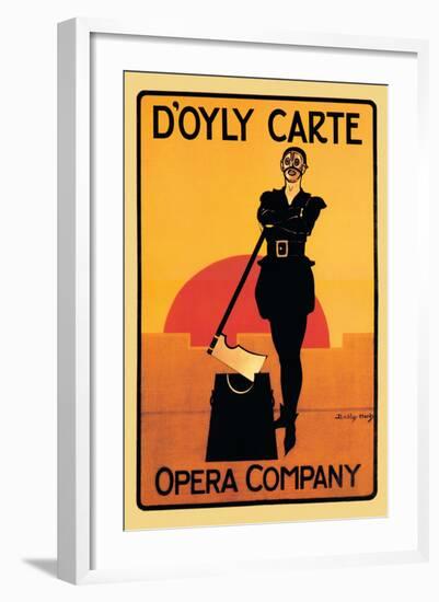 The Executioner: D'Oyly Carte Opera Company-null-Framed Art Print