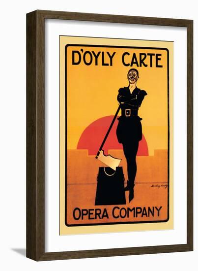 The Executioner: D'Oyly Carte Opera Company-null-Framed Art Print