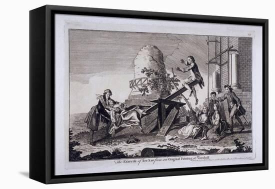 The Exercise of See Saw, Vauxhall Gardens, Lambeth, London, C1745-Francis Hayman-Framed Stretched Canvas