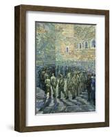 The Exercise Yard, 1890-Vincent van Gogh-Framed Giclee Print