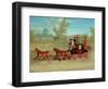 The Exeter Royal Mail on a Country Road-James Pollard-Framed Giclee Print