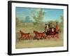 The Exeter Royal Mail on a Country Road-James Pollard-Framed Giclee Print