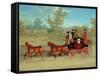 The Exeter Royal Mail on a Country Road-James Pollard-Framed Stretched Canvas