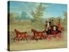 The Exeter Royal Mail on a Country Road-James Pollard-Stretched Canvas