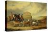 The Exeter to London Royal Mail Passing William Downe's Exeter Wagon-Charles Cooper Henderson-Stretched Canvas