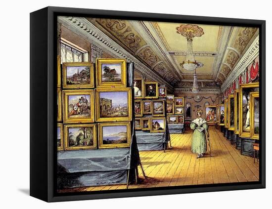 The Exhibition, 1835-Mary Ellen Best-Framed Stretched Canvas