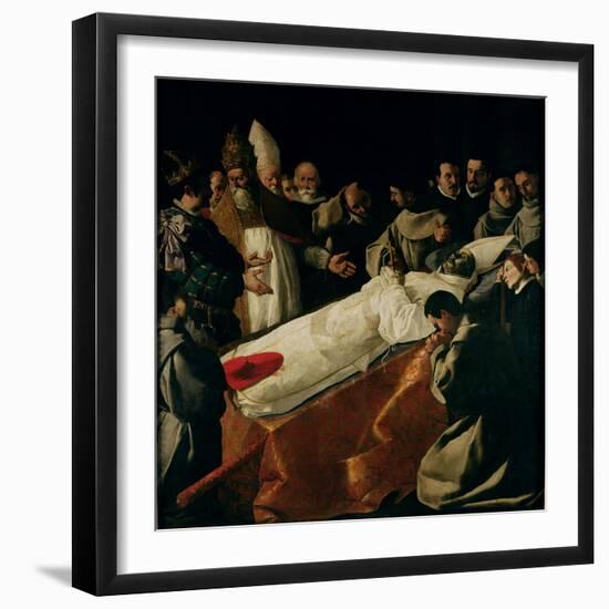 The Exhibition of the Body of St. Bonaventure (1221-74) after 1627-Francisco de Zurbarán-Framed Giclee Print