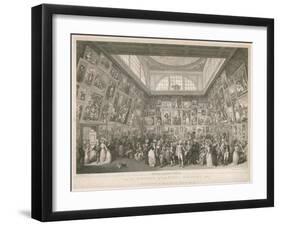 The Exhibition of the Royal Academy 1787-Johann Heinrich Ramberg-Framed Giclee Print