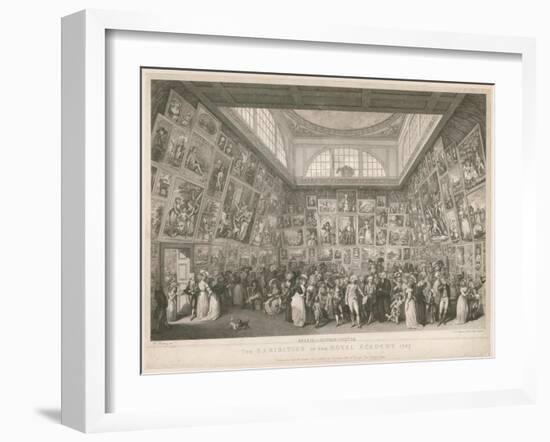 The Exhibition of the Royal Academy 1787-Johann Heinrich Ramberg-Framed Giclee Print