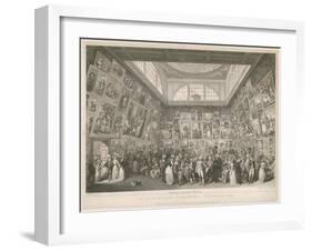 The Exhibition of the Royal Academy 1787-Johann Heinrich Ramberg-Framed Giclee Print