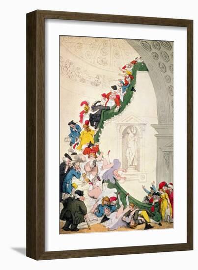 The Exhibition Stare Case, circa 1800-Thomas Rowlandson-Framed Giclee Print