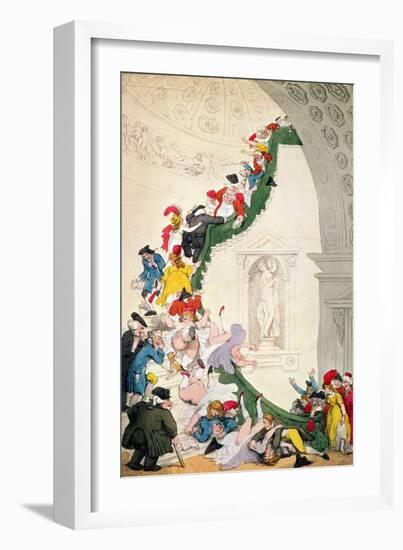 The Exhibition Stare Case, circa 1800-Thomas Rowlandson-Framed Giclee Print