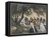 The Exhortation to the Apostles, Illustration from 'The Life of Our Lord Jesus Christ'-James Tissot-Framed Stretched Canvas