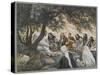 The Exhortation to the Apostles, Illustration from 'The Life of Our Lord Jesus Christ'-James Tissot-Stretched Canvas