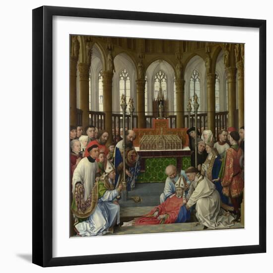 The Exhumation of Saint Hubert, 1430S-Rogier van der Weyden-Framed Giclee Print