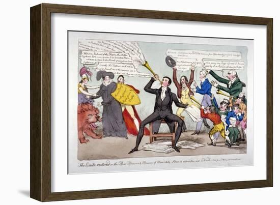 The Exile Restored, 1820-William Heath-Framed Giclee Print