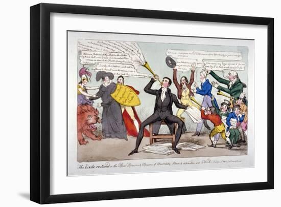 The Exile Restored, 1820-William Heath-Framed Giclee Print