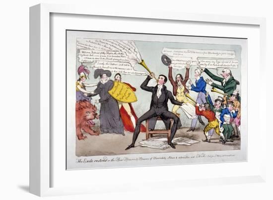 The Exile Restored, 1820-William Heath-Framed Giclee Print
