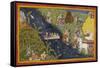 The Exiles Cross the Ganges-null-Framed Stretched Canvas