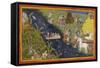 The Exiles Cross the Ganges-null-Framed Stretched Canvas