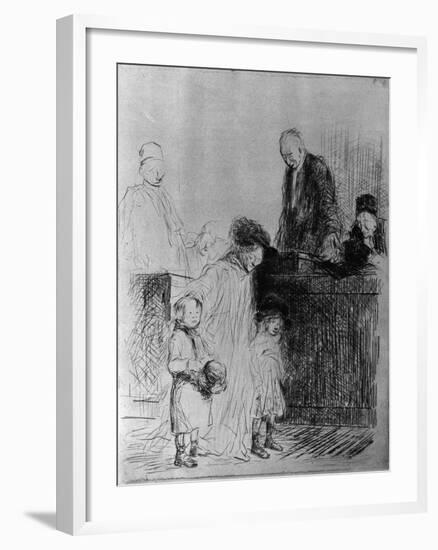 The Exit of the Audience, 1925-Jean Louis Forain-Framed Giclee Print