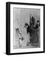 The Exit of the Audience, 1925-Jean Louis Forain-Framed Giclee Print