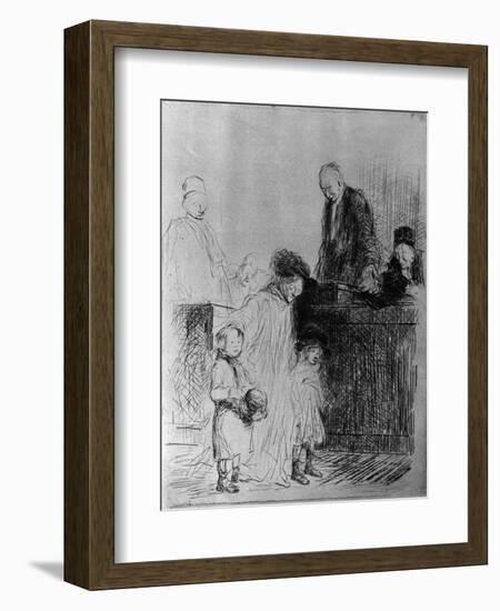 The Exit of the Audience, 1925-Jean Louis Forain-Framed Giclee Print