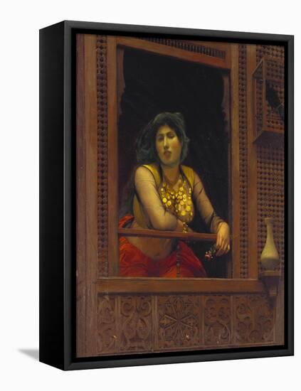 The Exotic Dancing Girl, Une Almee-Jean Leon Gerome-Framed Stretched Canvas