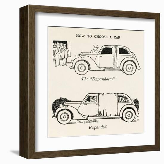 The 'Expandocar'-William Heath Robinson-Framed Art Print