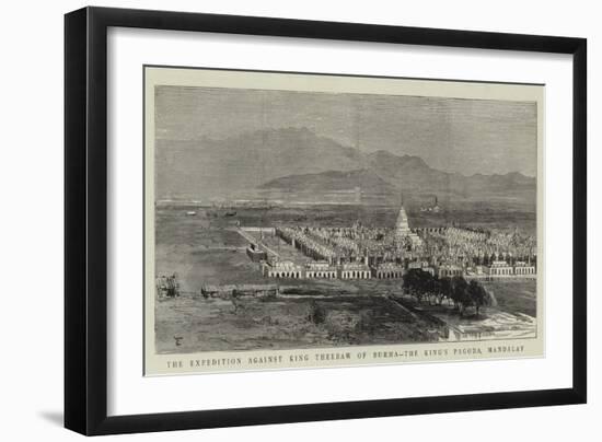 The Expedition Against King Theebaw of Burma, the King's Pagoda, Mandalay-null-Framed Giclee Print