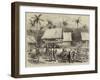 The Expedition Against the Malays of Perak, Officers' Quarters, Campong Boyah-null-Framed Giclee Print