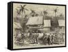 The Expedition Against the Malays of Perak, Officers' Quarters, Campong Boyah-null-Framed Stretched Canvas