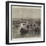 The Expedition Against the Malays, the British Force Ascending the Perak River-null-Framed Giclee Print