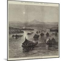 The Expedition Against the Malays, the British Force Ascending the Perak River-null-Mounted Giclee Print