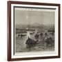 The Expedition Against the Malays, the British Force Ascending the Perak River-null-Framed Giclee Print