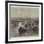 The Expedition Against the Malays, the British Force Ascending the Perak River-null-Framed Giclee Print