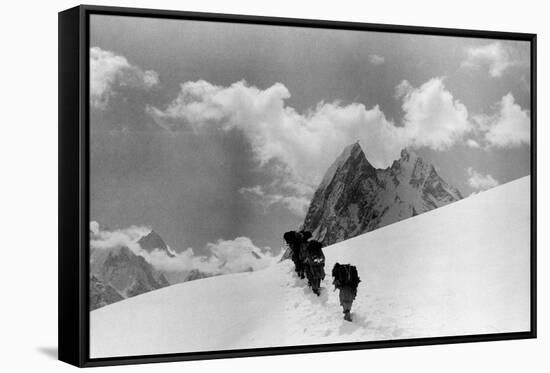 The Expedition for the Conquest of K2 Marching To the Top-null-Framed Stretched Canvas