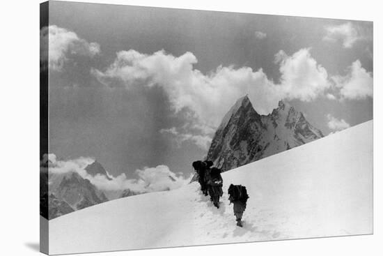 The Expedition for the Conquest of K2 Marching To the Top-null-Stretched Canvas