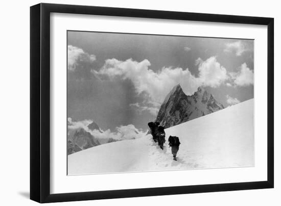The Expedition for the Conquest of K2 Marching To the Top-null-Framed Giclee Print